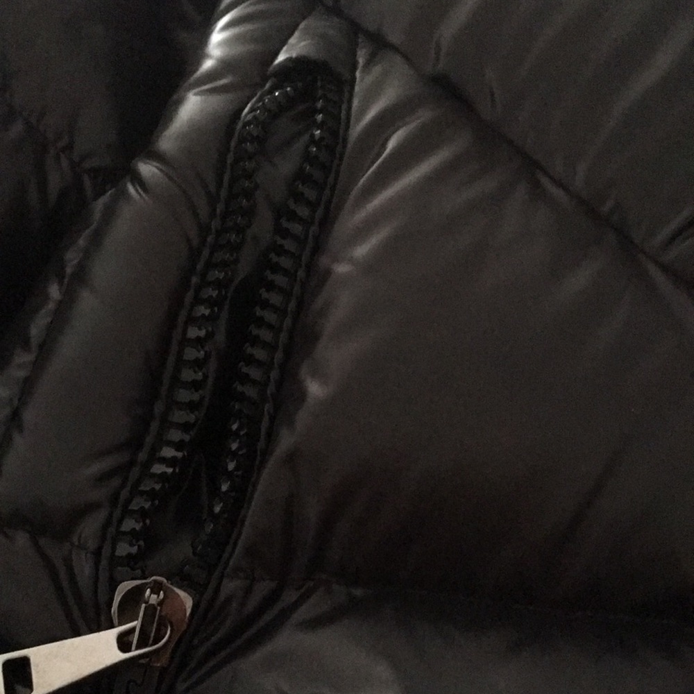 🔺SOLD🔺MONCLER Black Ribaudfur down jacket Hood COMES WITH RECEIPT - Picture 11 of 17